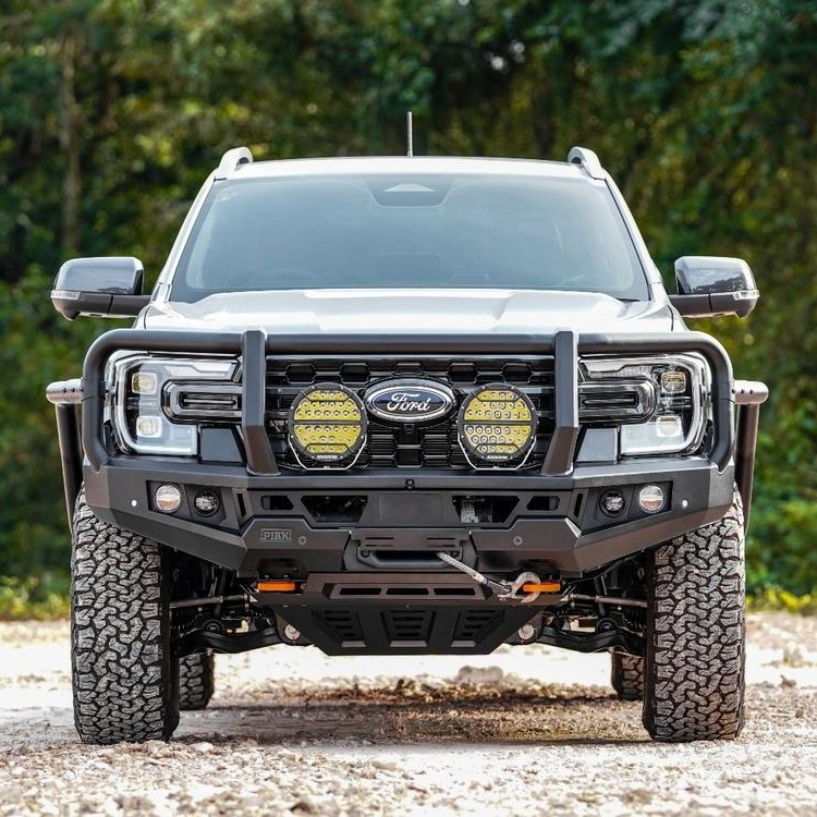 Genesis Loop Bullbar (Orange Recovery Points & Black Bash Plate) for Ford Ranger / Everest 2022+