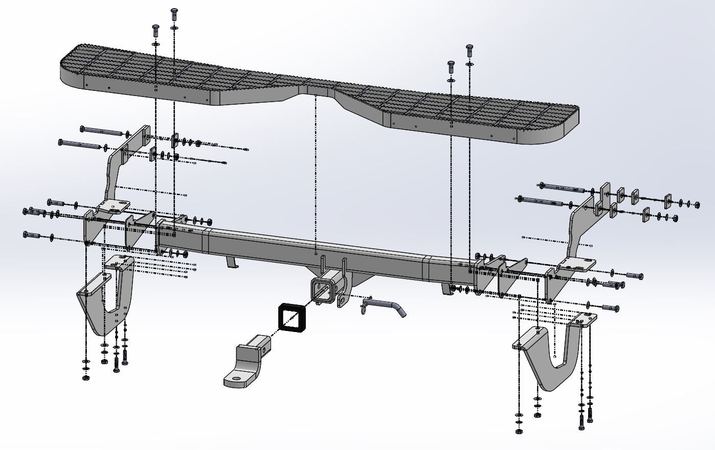 TAG Rear Step Towbar Combination & Direct Fit Wiring Harness for Hyundai ILoad / Imax (02/2008 - 09/2021)