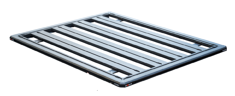 Titan MKII Aluminium Tray Black Roof Basket Tray Cargo Carrier 2000mm x 1400mm