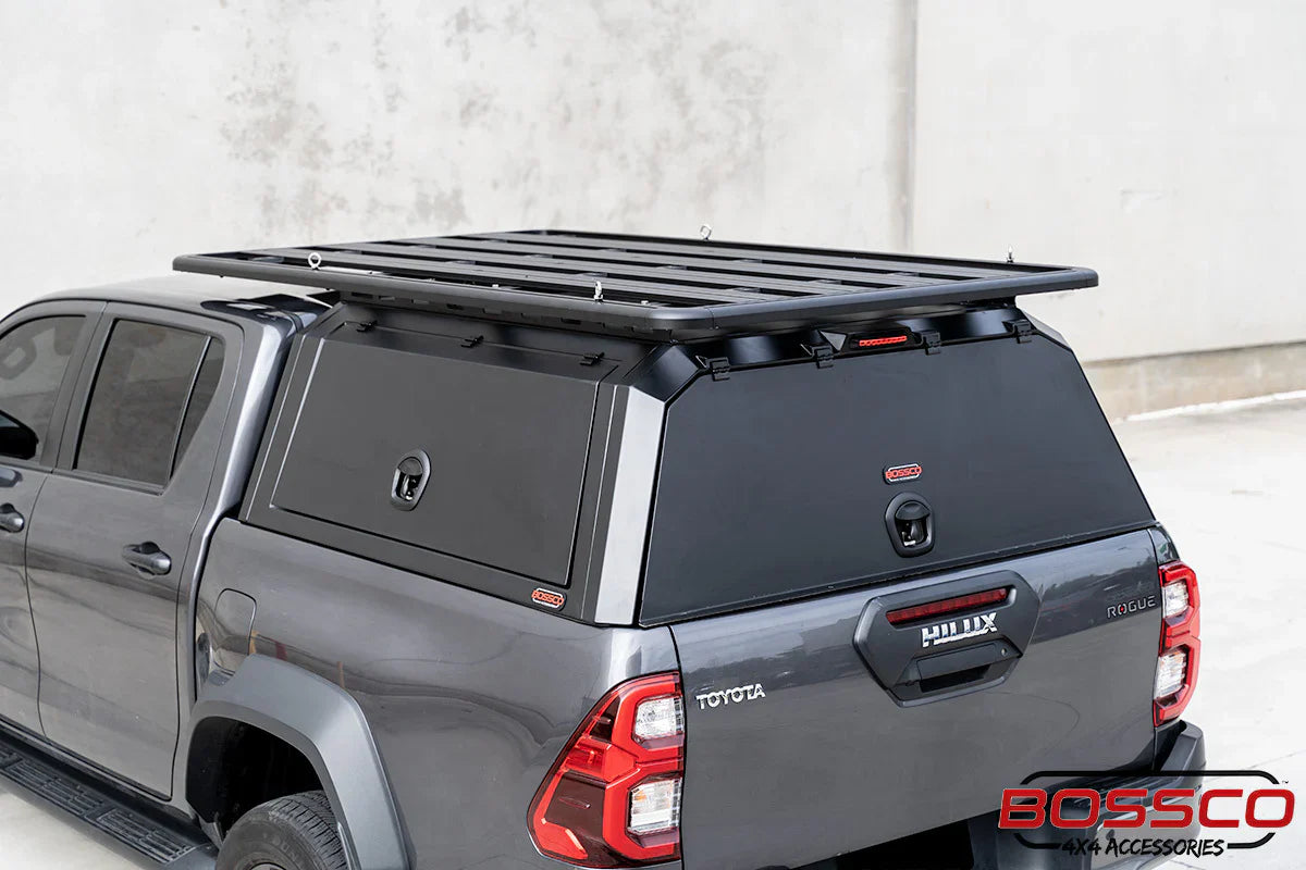 Bossco 4x4 Accessories Ute Canopy with Roof Rack Platform on a pick up truck
