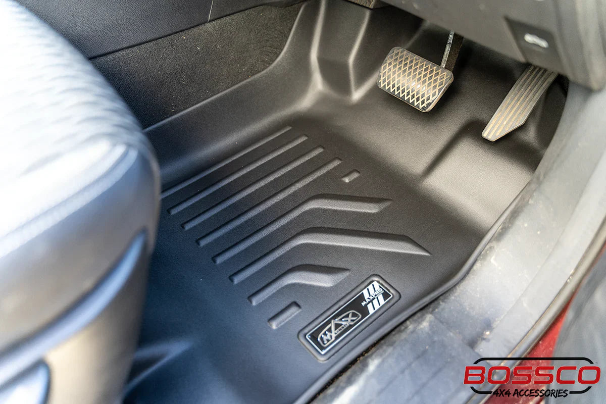 RRubber car mats by Bossco 4x4 Accessories in a 4WD car. This is an all weather Floor Mat for Car