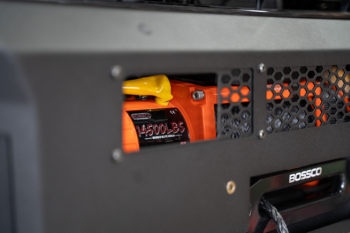 Bossco 4x4 Winch installed on a 4WD car