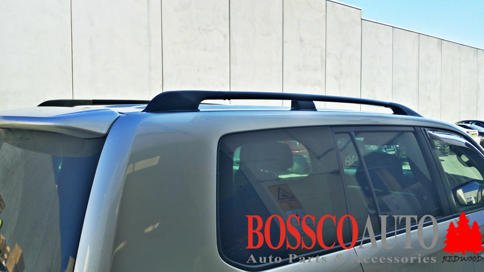 Black ROOF RAILS Suitable for Toyota Landcruiser 200 Series 2008-2021