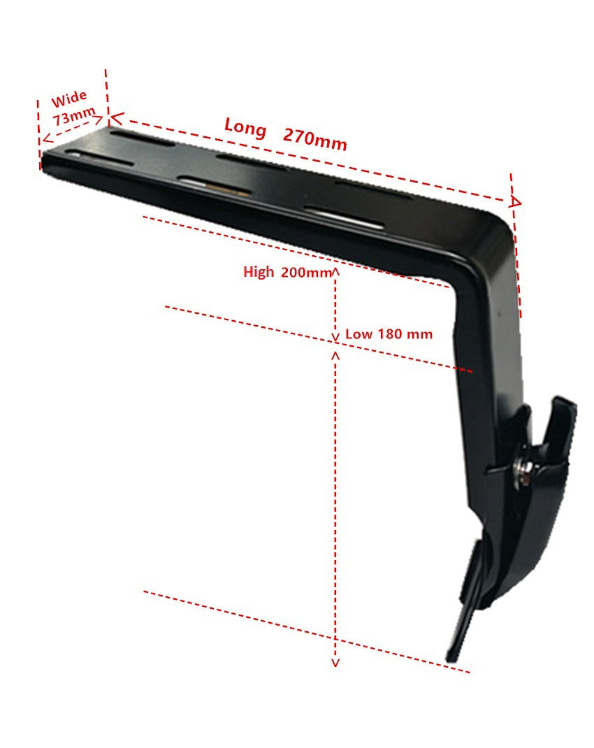 Set of 2 Universal Gutter Mount Bracket (18cm-20cm) for High Roof Roof Basket