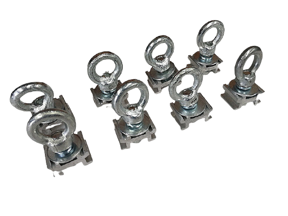 Set of 8 Eye Bolts For Heavy Duty Roof Racks