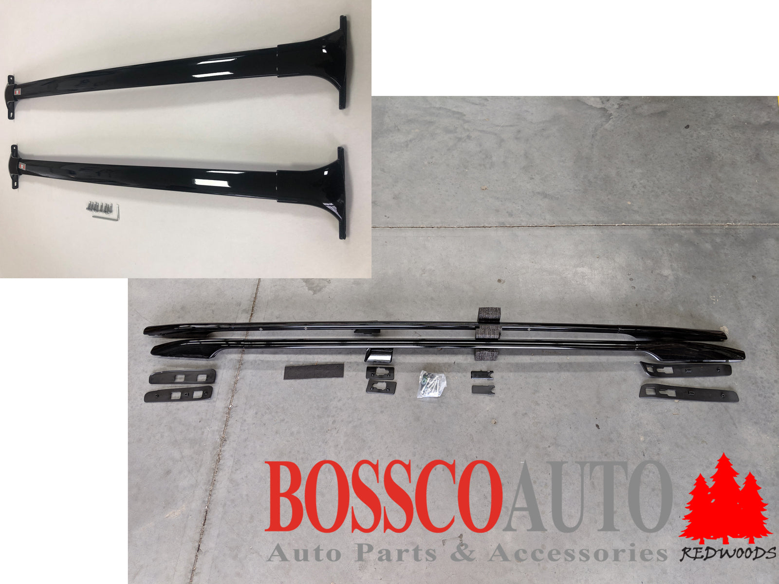 Black Roof Rails And Racks Suitable For Nissan Patrol Y62 Series 2010-2024