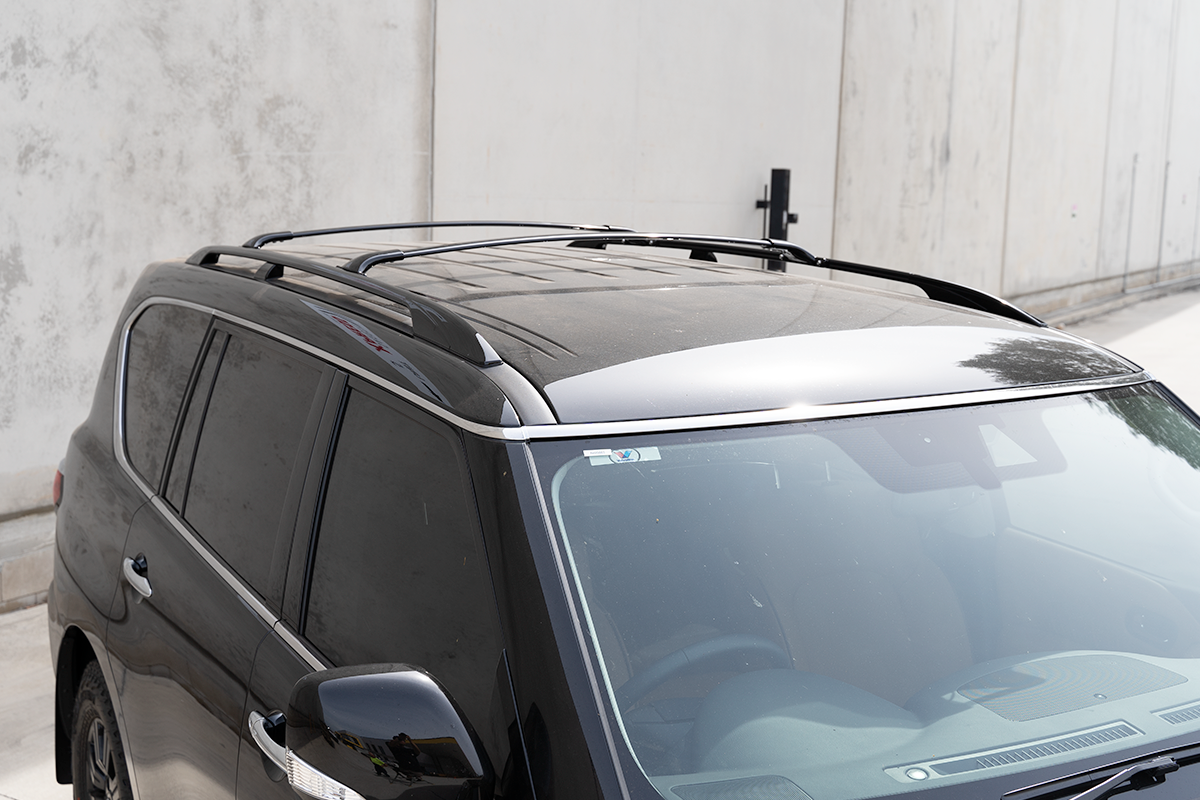 Black Roof Rails And Racks Suitable For Nissan Patrol Y62 Series 2010-2024