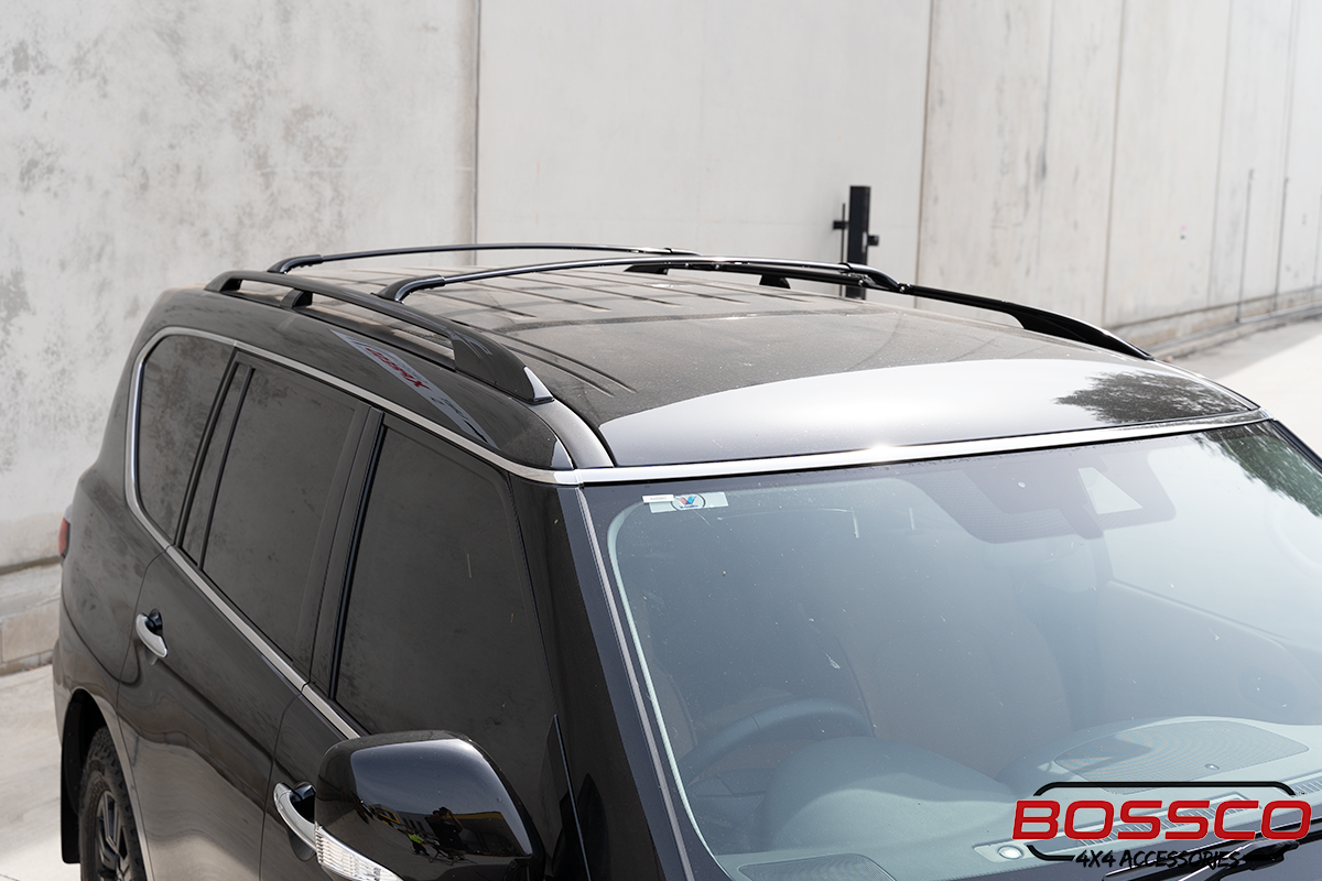Black Roof Rails Suitable For Nissan Patrol Y62 2010-2024