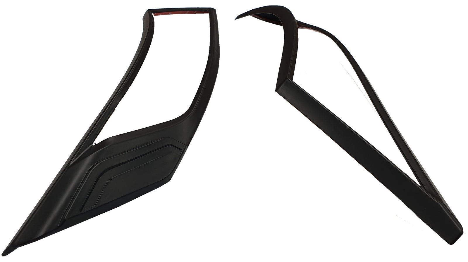 Front Black Headlight Head Light Trim Covers Suitable For Mitsubishi Pajero Sport QF Series 2020-2022