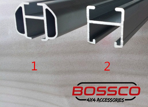 Heavy Duty Roof Rack Black Ladder Roller Bar - 1260mm