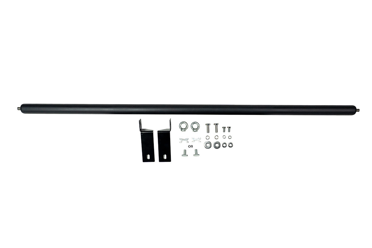 Heavy Duty Roof Rack Black Ladder Roller Bar - 1260mm