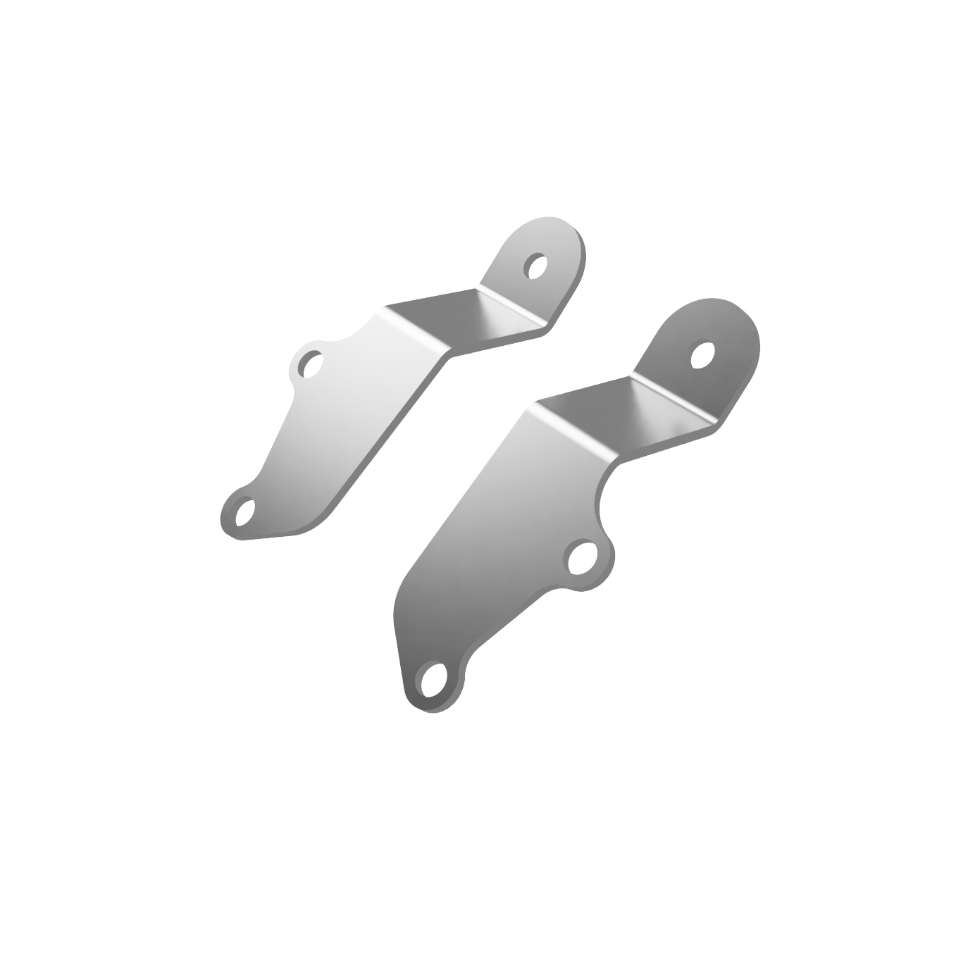 2015-2024 Toyota Hilux N80 Bonnet Hinge Ditch Light Bracket Pair