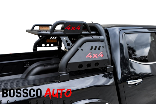 Tonneau Cover-Compatible Loaded Sports Bar with Roof Basket For Nissan Navara NP300
