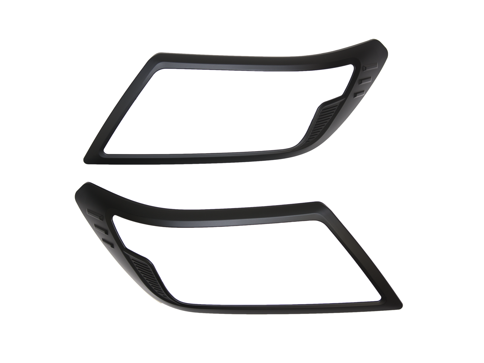 Front Black Headlight Head Light Trim Covers Suitable For Nissan Navara NP300 Facelift 2021-2024