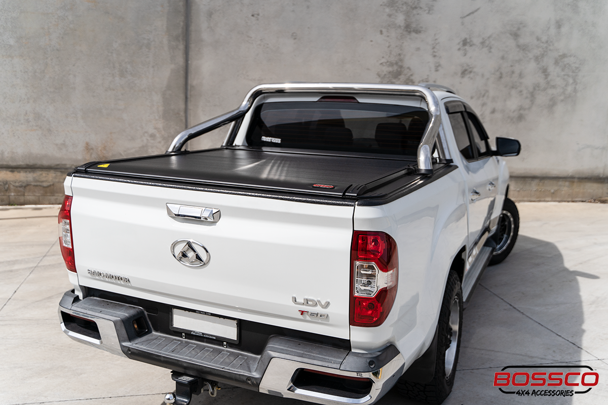 Electric Widened Side Track Roller Shutter Suitable For LDV T60 2016-2023 w/ Adaptor Plates