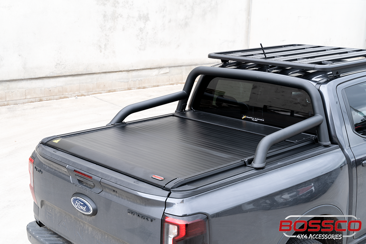 Electric Auto Roller Shutter Cover Lid Suitable For NEXT GEN Ford Ranger 2022+ W/ Sport Bar Adaptors