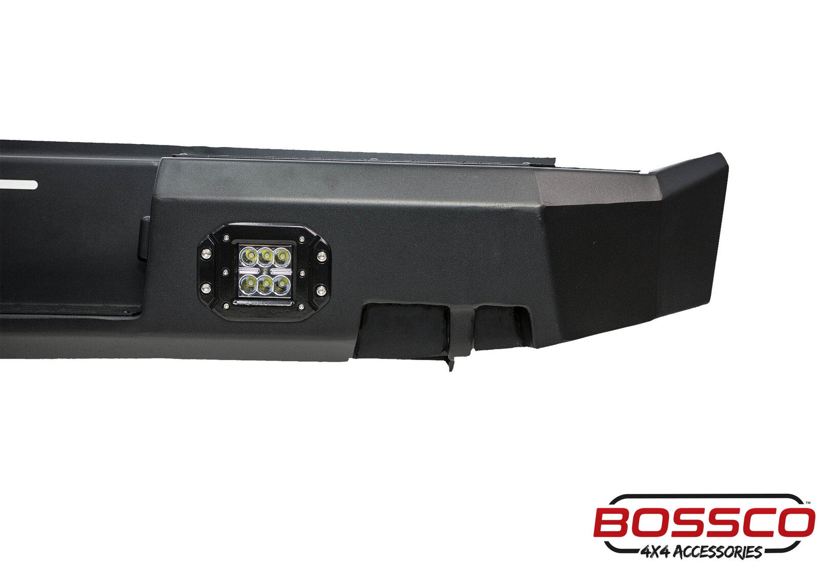 Black Rear Step Bar With Lights Suitable for Toyota Hilux 2005-2020