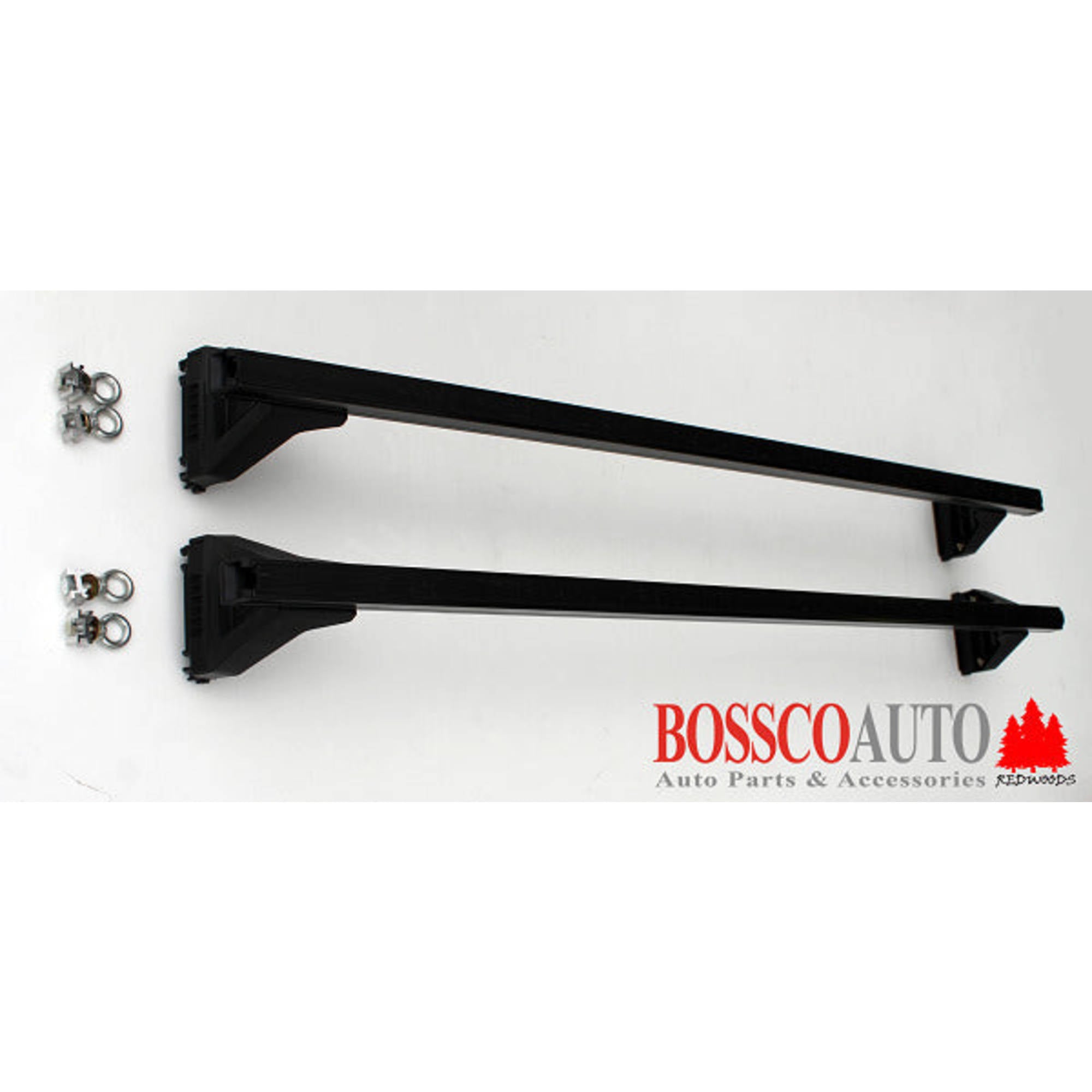 Heavy Duty Black ROOF RACKS suitable for Toyota Landcruiser Workmate VDJ76R (2007-15)