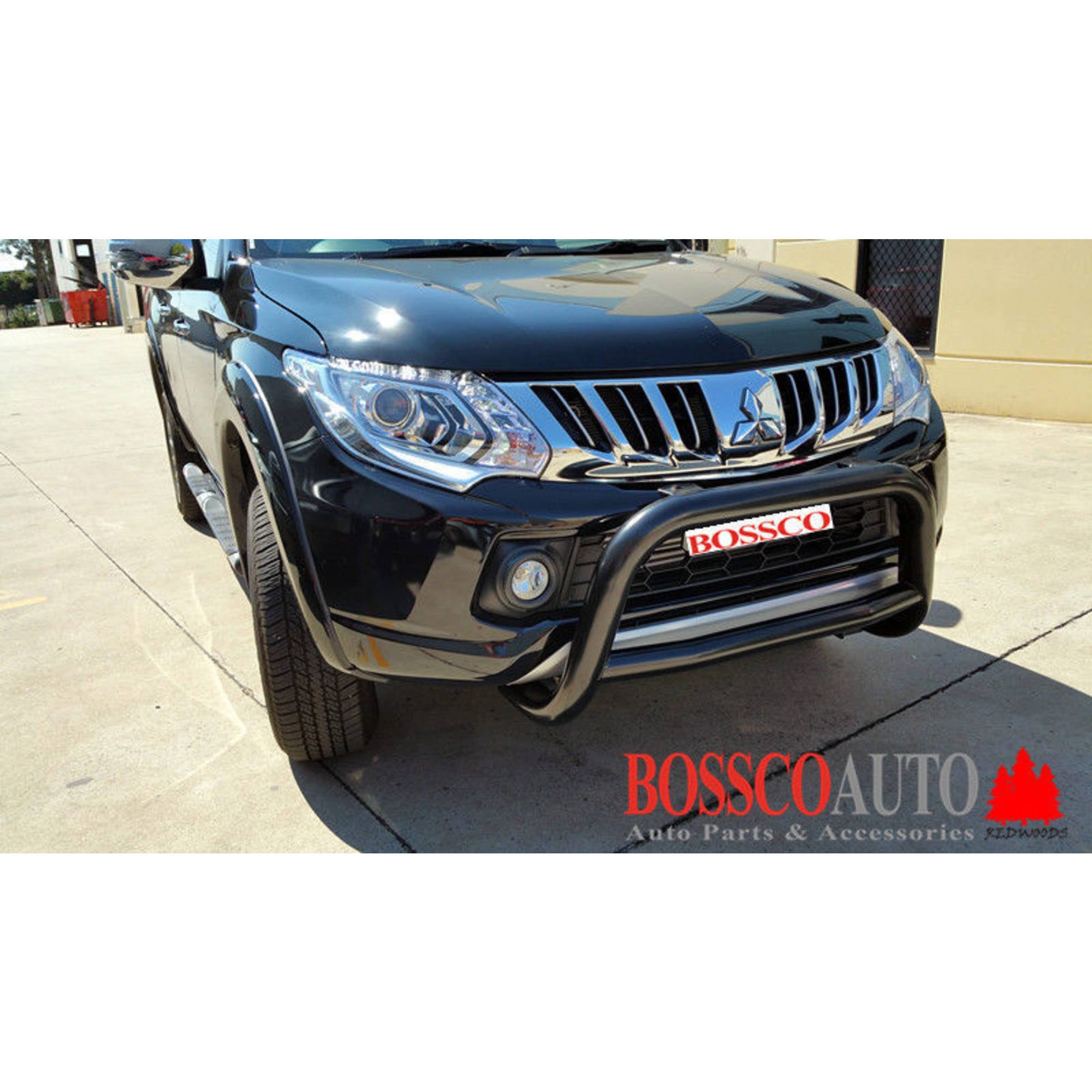 Black Aluminium Alloy Nudge Bar Suitable for Mitsubishi Triton 2015-2019