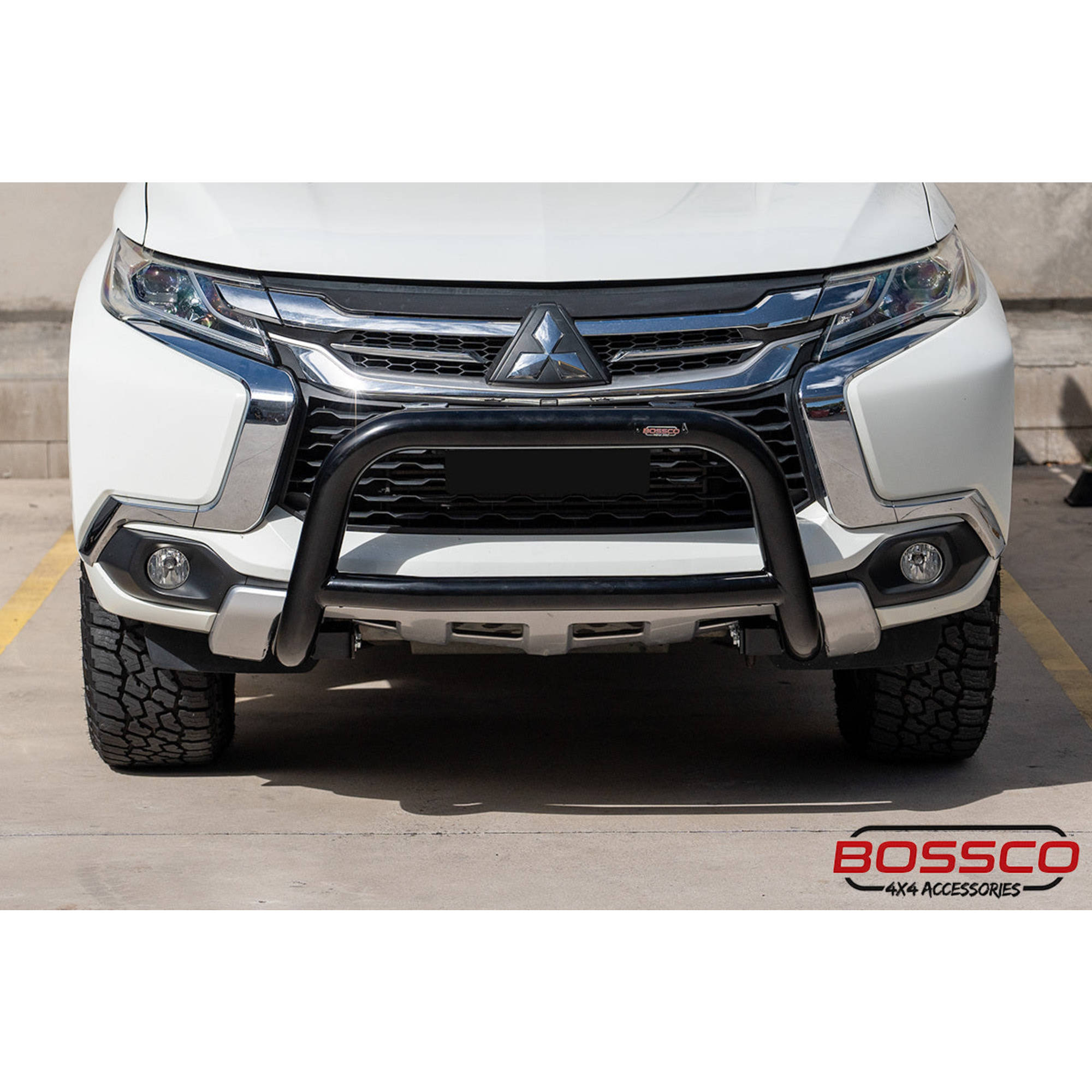 Black Nudge Bar suitable for Mitsubishi Pajero Sport QE Series 2016-2019