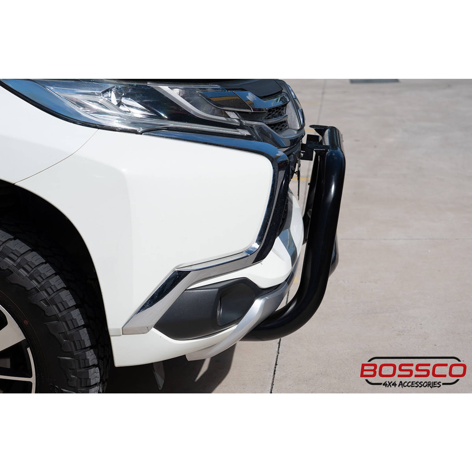 Black Nudge Bar suitable for Mitsubishi Pajero Sport QE Series 2016-2019