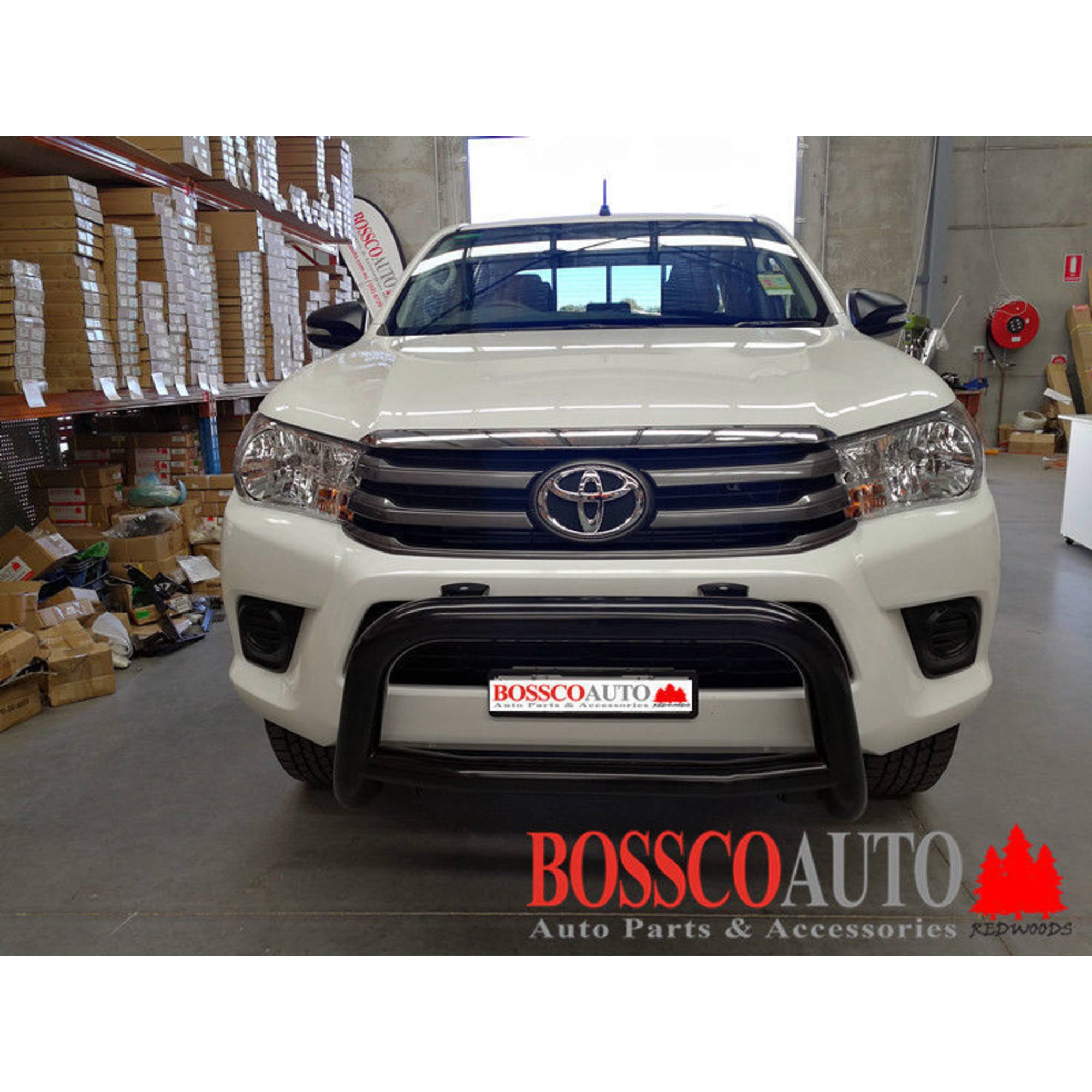 Black Low Nudge bar suitable for Toyota Hilux 2015-2019