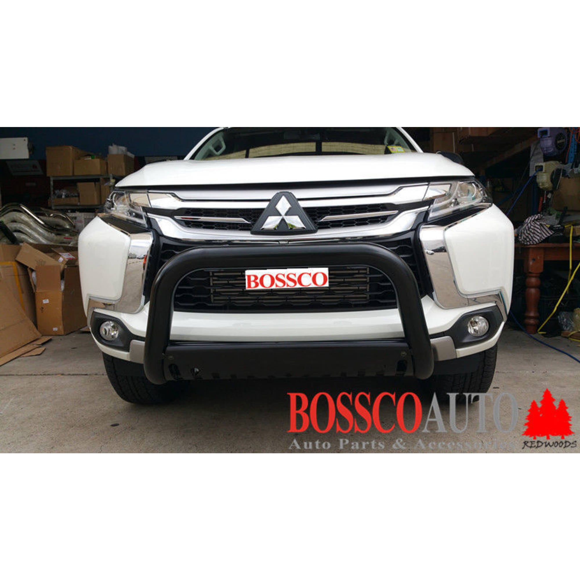 Black Nudge Bar suitable for Mitsubishi Pajero Sport QE Series 2016-2019