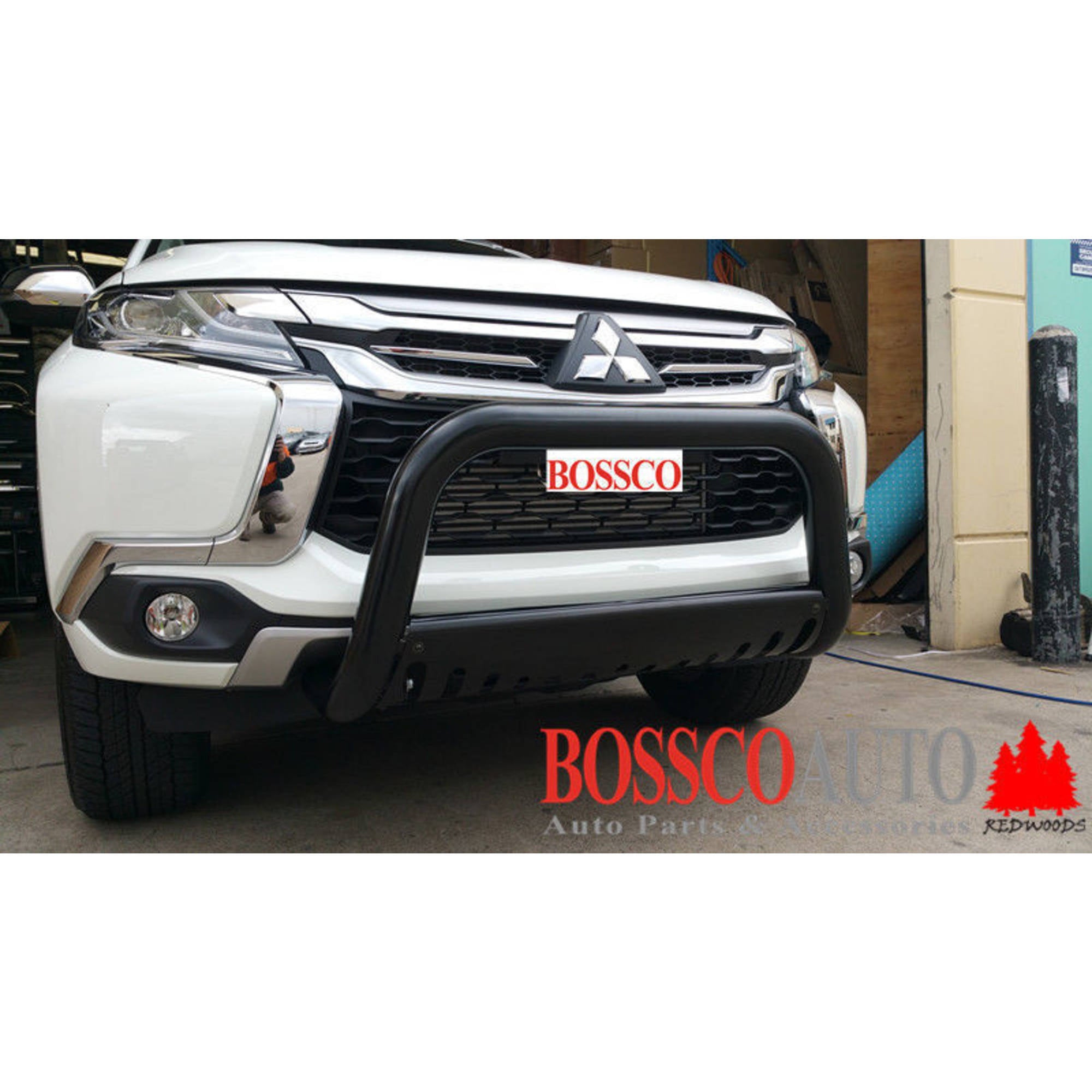 Black Nudge Bar suitable for Mitsubishi Pajero Sport QE Series 2016-2019