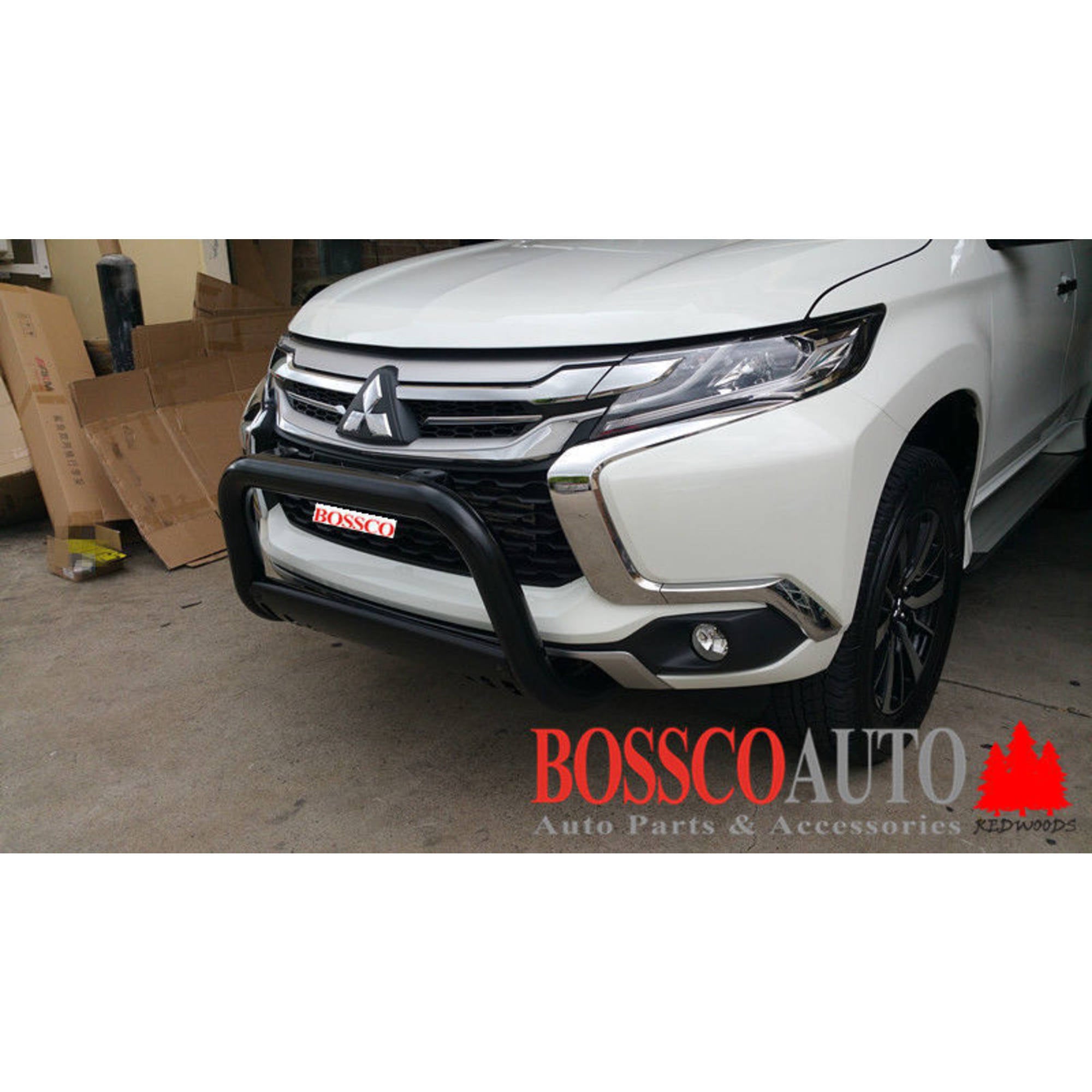 Black Nudge Bar suitable for Mitsubishi Pajero Sport QE Series 2016-2019