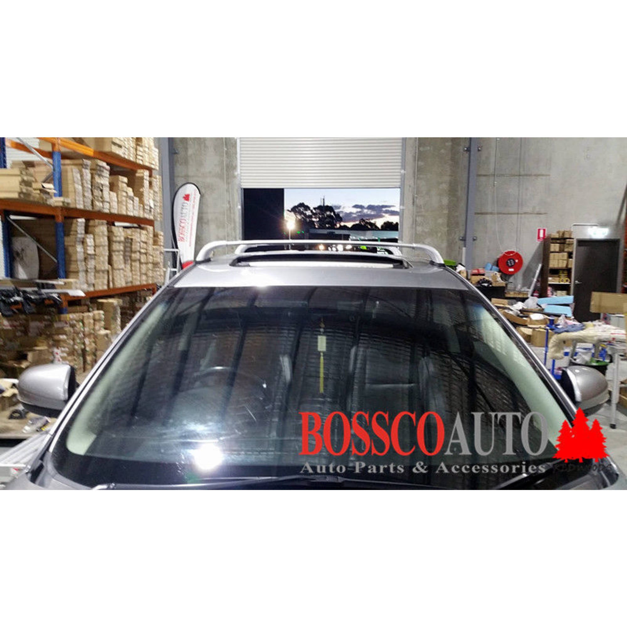 Silver Aluminium Aero Cross Roof Racks Suitable For Toyota Kluger 2014-2019