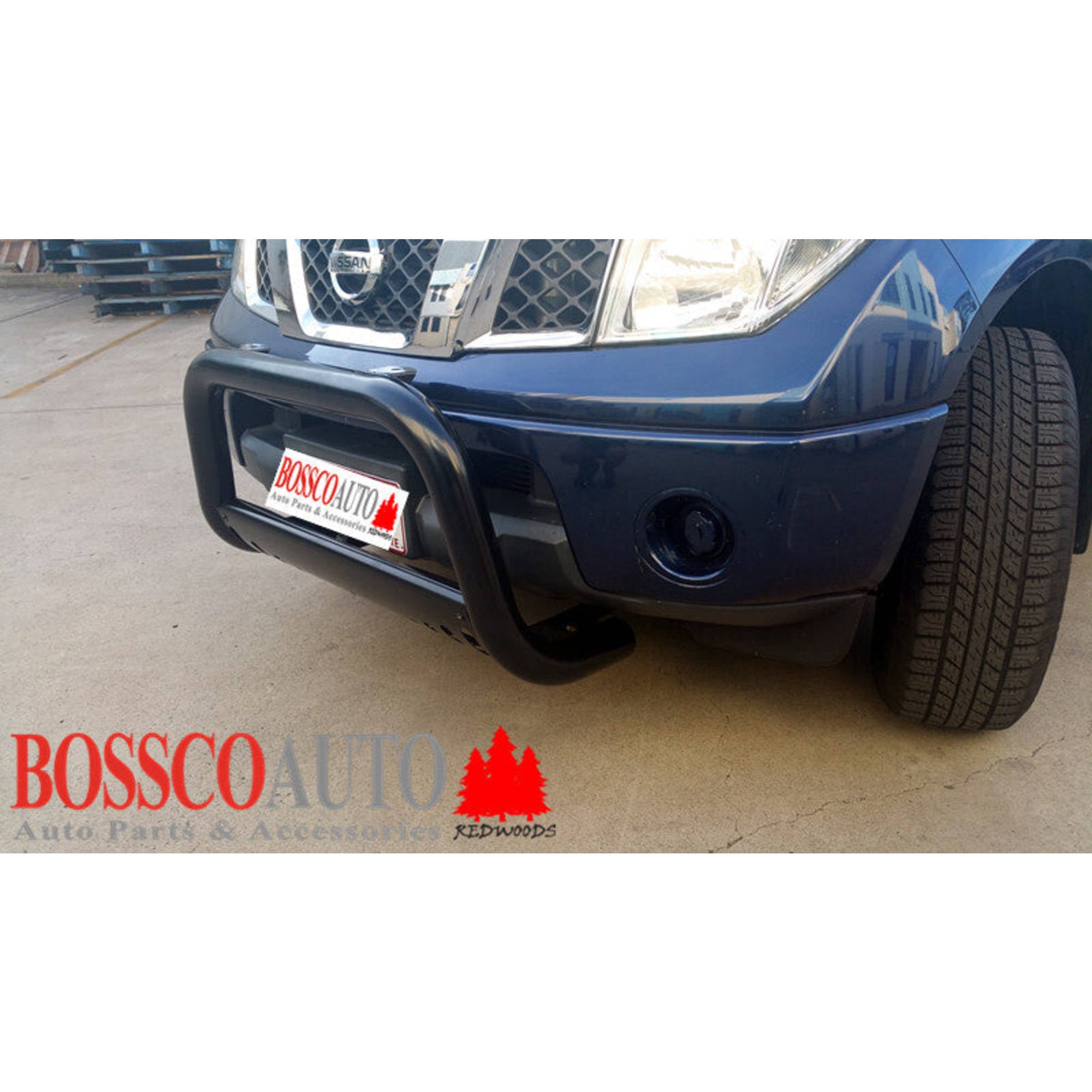Black Nudge bar Suitable for Nissan Navara D40 Thai Built 2005-2015