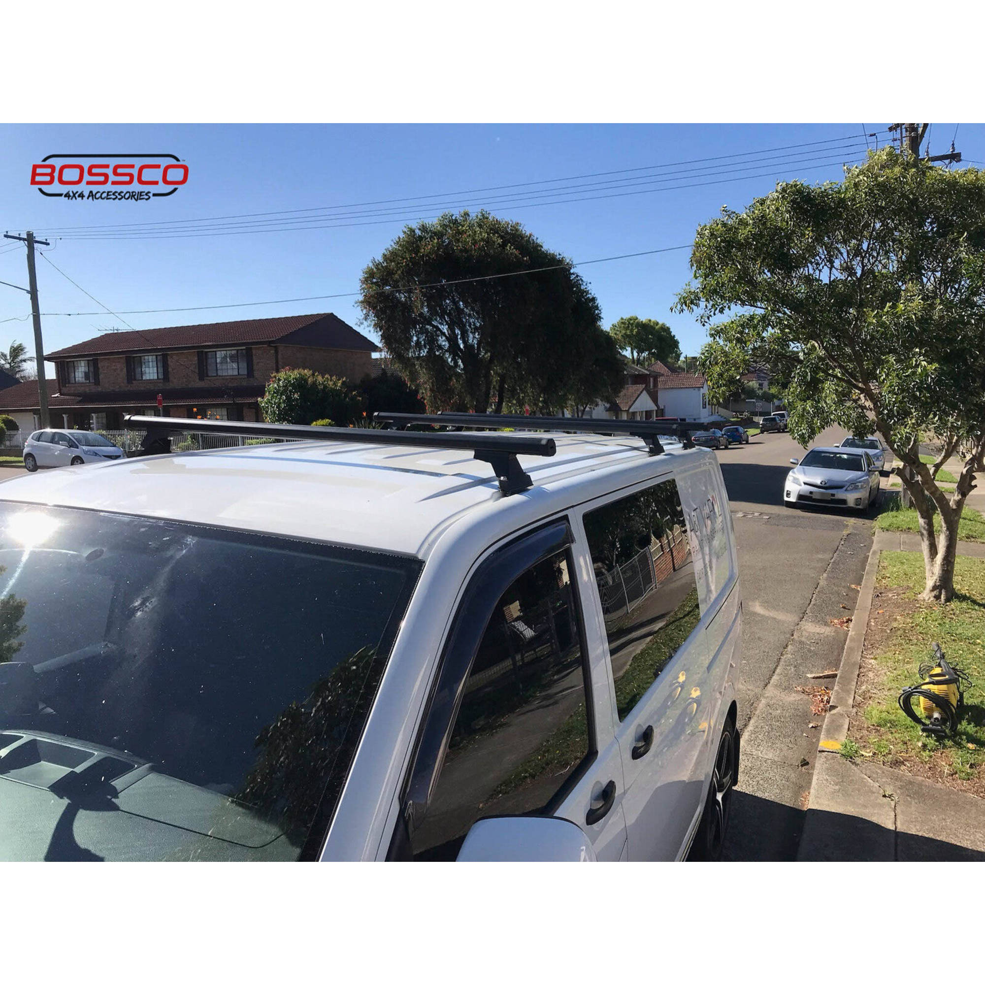 Heavy Duty Roof Racks suitable for Volkswagen Transporter T5 T6 2004-18 (4 Bars)