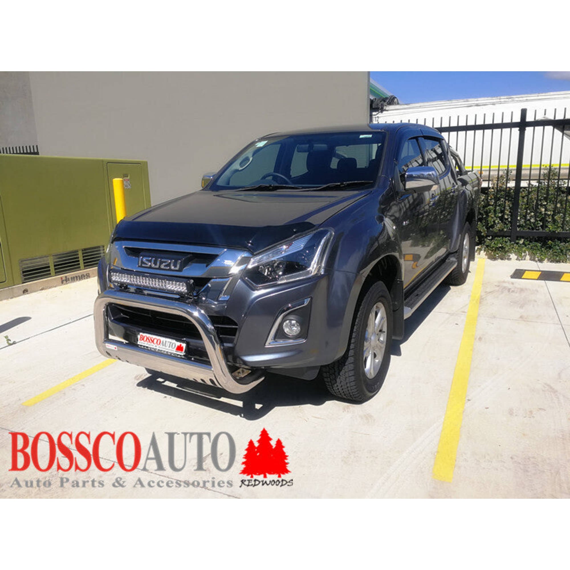 LOW Nudge Bar with Skid Plate suitable for Isuzu D-Max