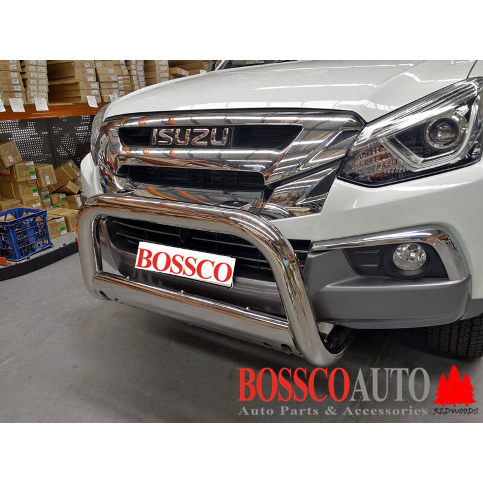 LOW Nudge Bar with Skid Plate suitable for Isuzu D-Max