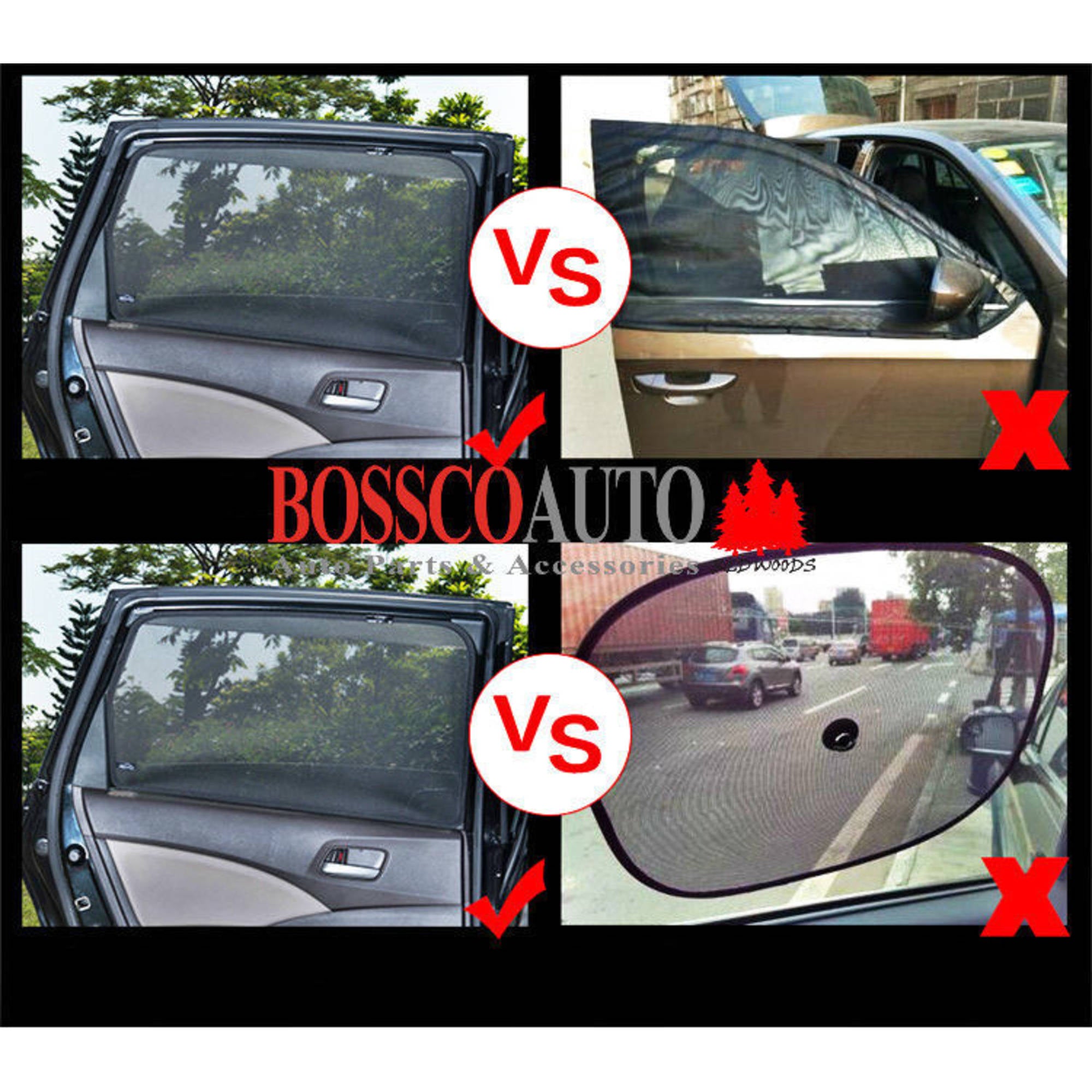 Magnetic Sun Shades suitable for Jeep Wrangler JK (2007 - 2018) - Runout Sale