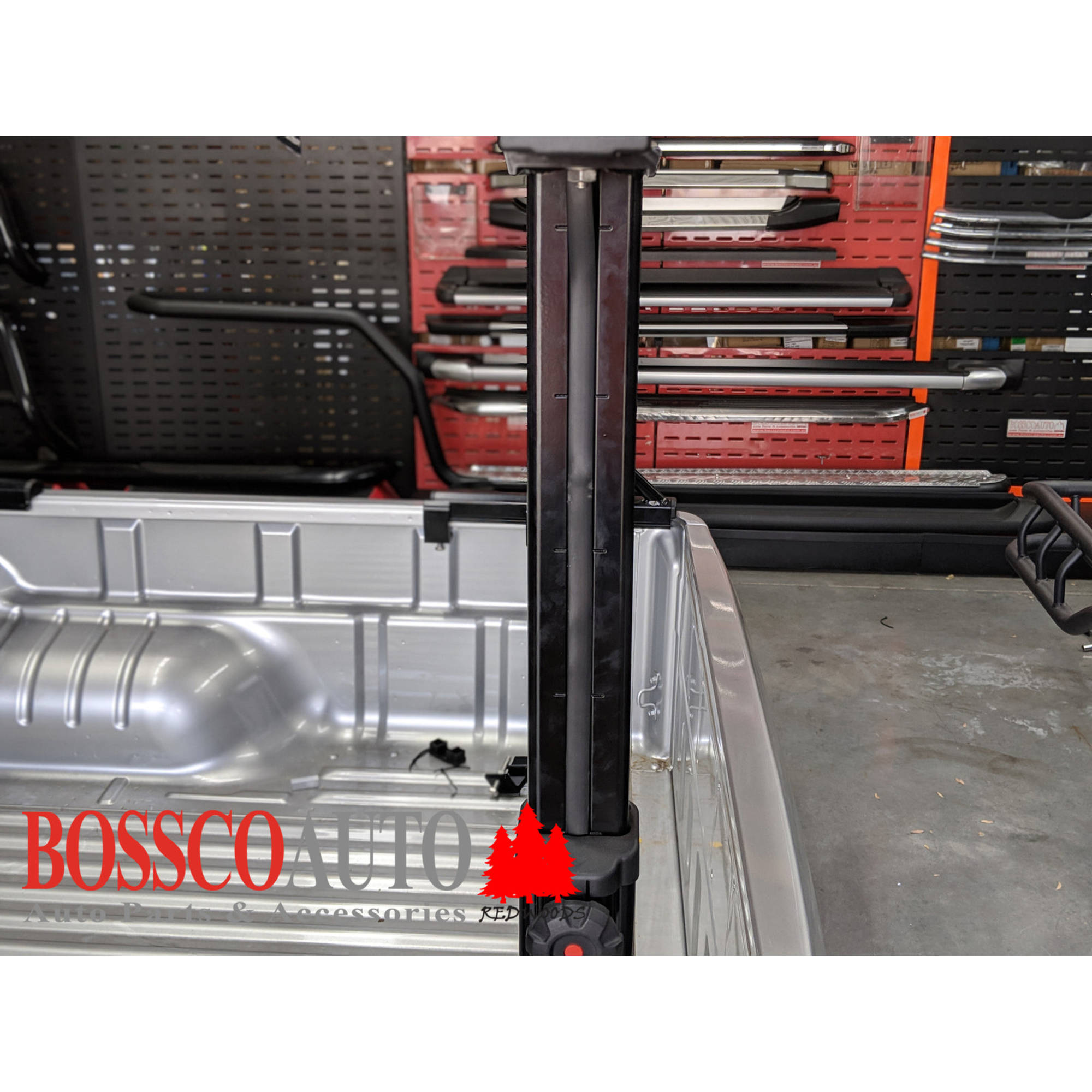 Aluminium Black Ladder Rack For Ute Tub Multi-Height (Single). FREE INSTALLATION FOR FIRST CUSTOMER!