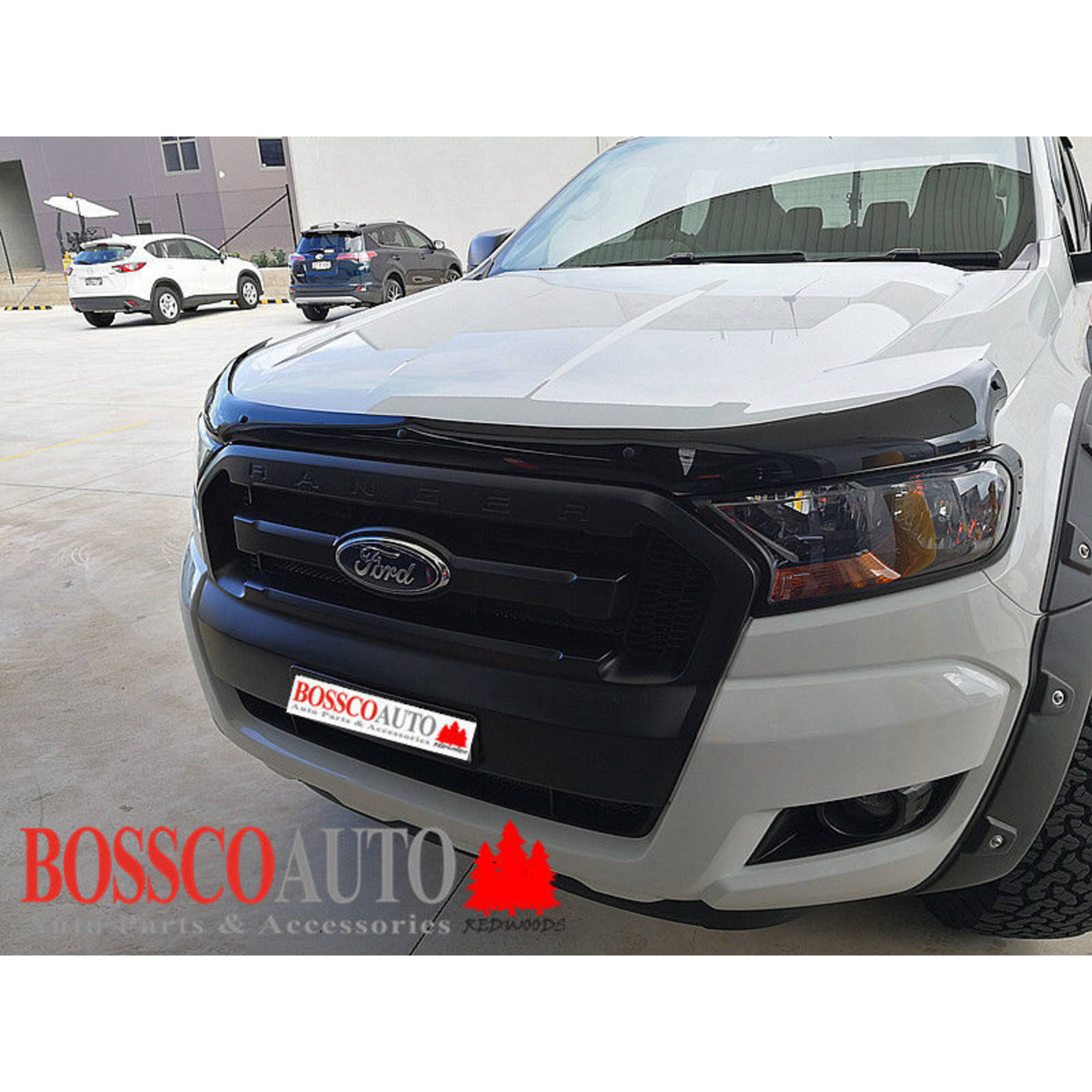 Weathershields Window Visors and Bonnet Protector Suitable for Ford Ranger MKII