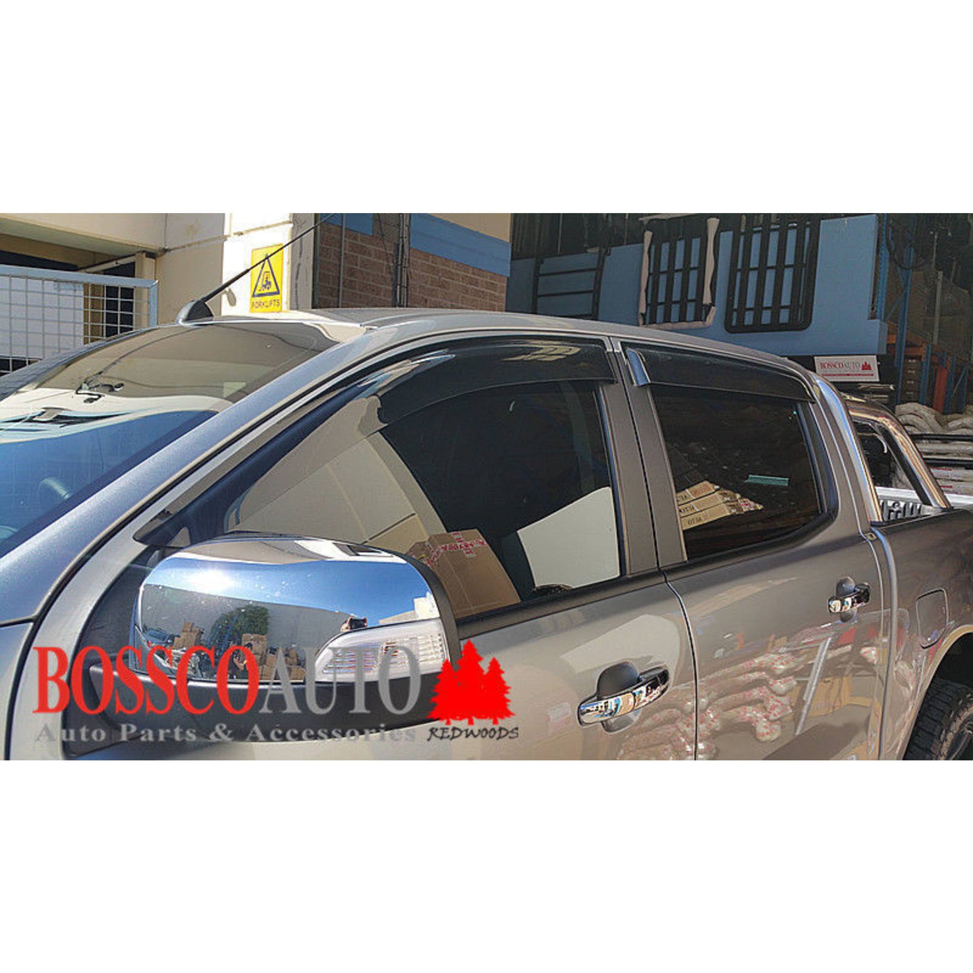 Weathershields Window Visors and Bonnet Protector Suitable for Ford Ranger 2012-2015