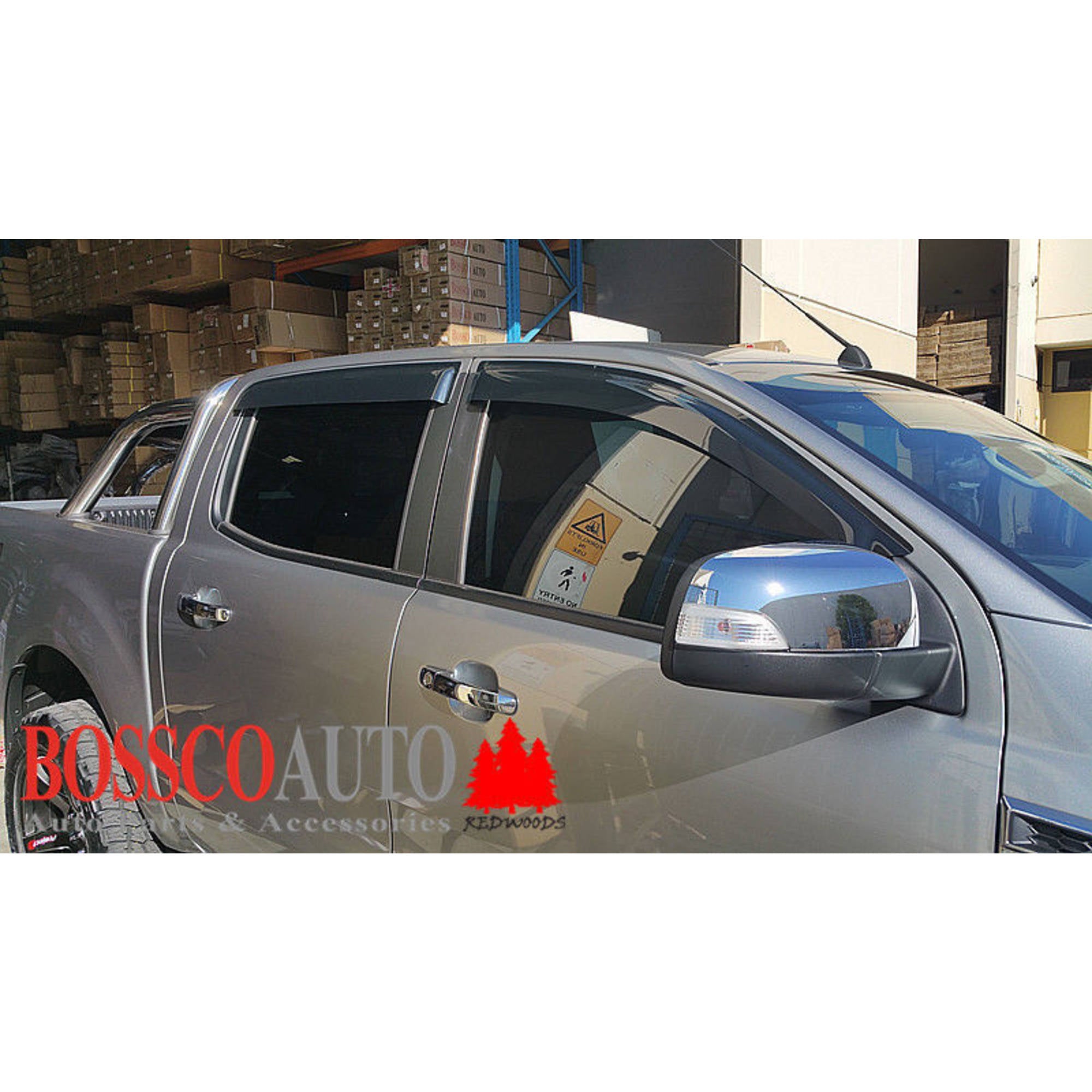 Weathershields Window Visors and Bonnet Protector Suitable for Ford Ranger 2012-2015