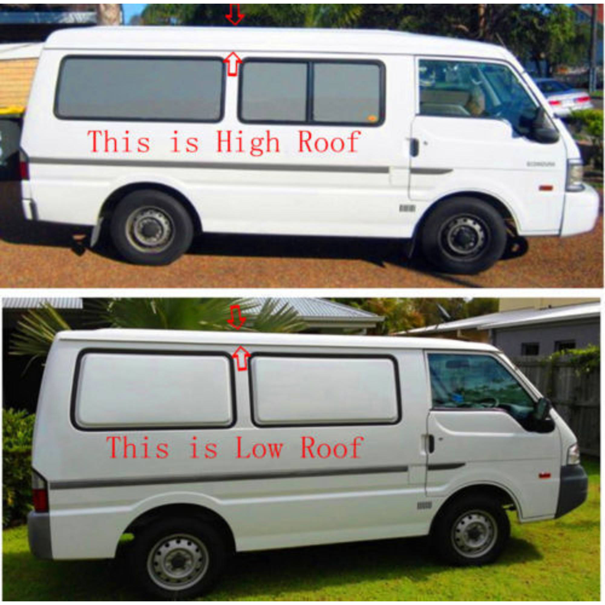 BLACK ROOF RACKS for Mitsubishi Express ASX (Low Roof)