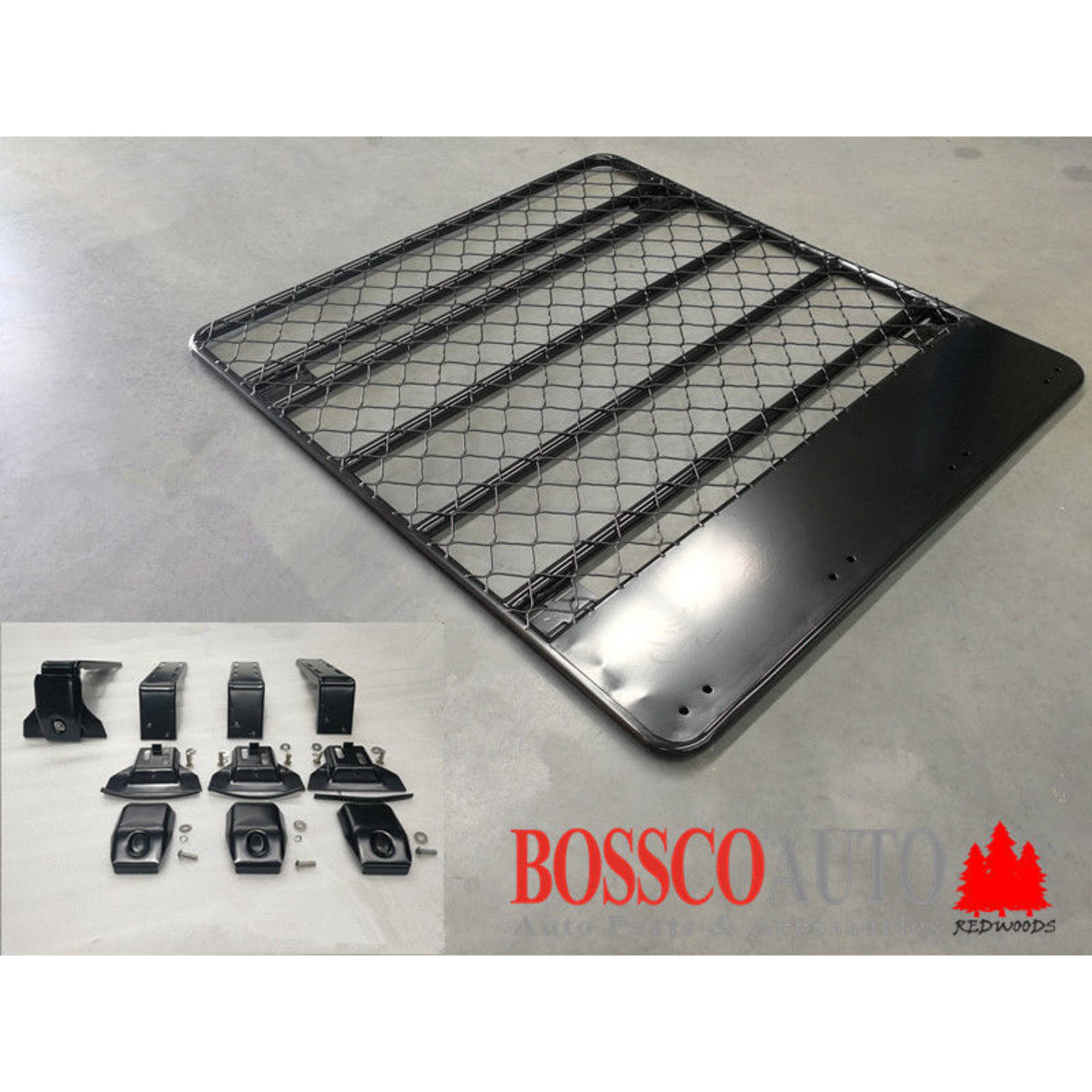 Roof Tradesman / Roof Basket (Flat) Suitable for Toyota Landcruiser 70s Dual Cab and Mitsubishi Triton MR Series