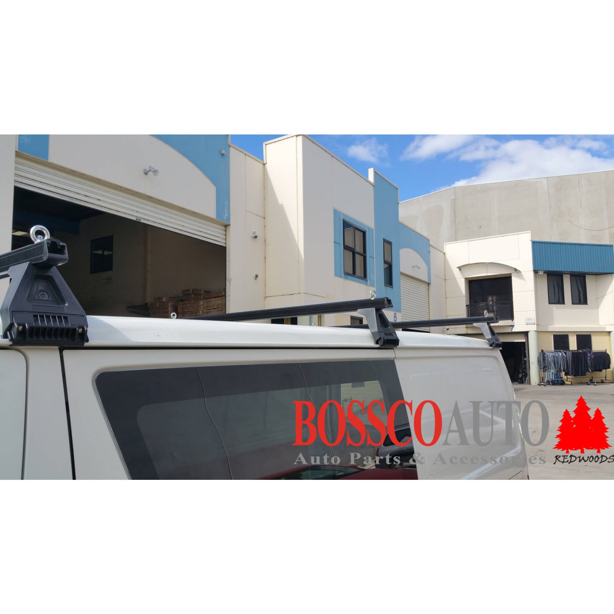 Black Heavy Duty ROOF RACKS suitable for TOYOTA HIACE LWB 1983-2019 3 bars
