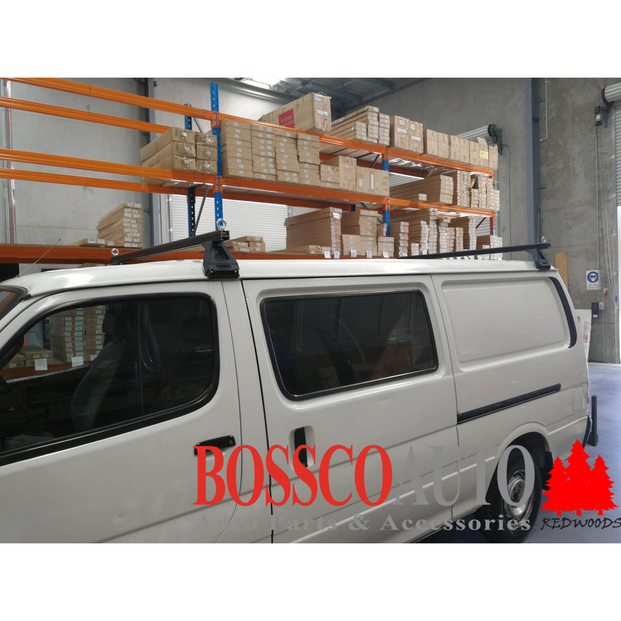 Heavy Duty Black ROOF RACKS for Low Roof Vans for Volkswagen LT 2000 - 2005 (set of 2)