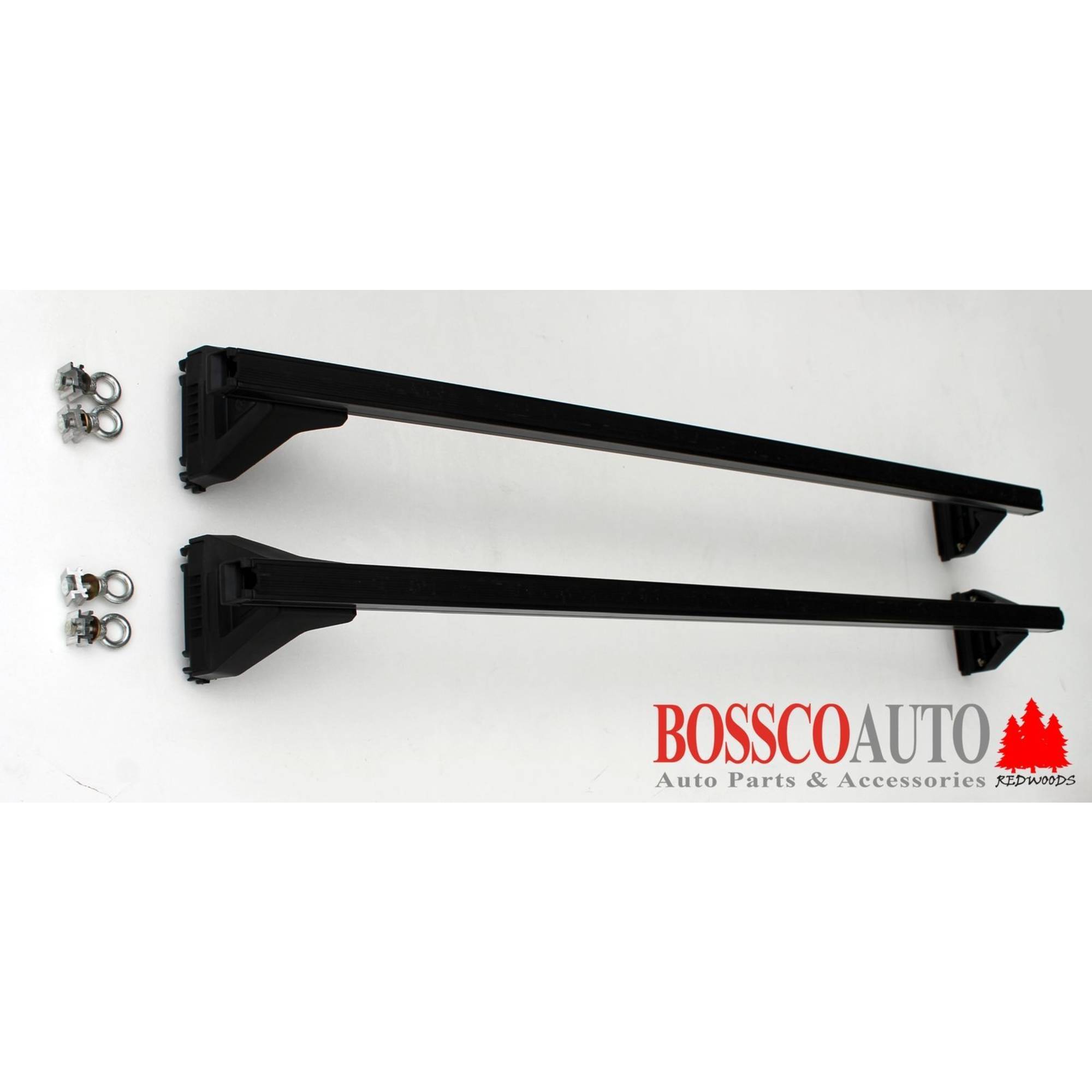 Heavy Duty Black ROOF RACKS for Low Roof Vans for Volkswagen LT 2000 - 2005 (set of 2)