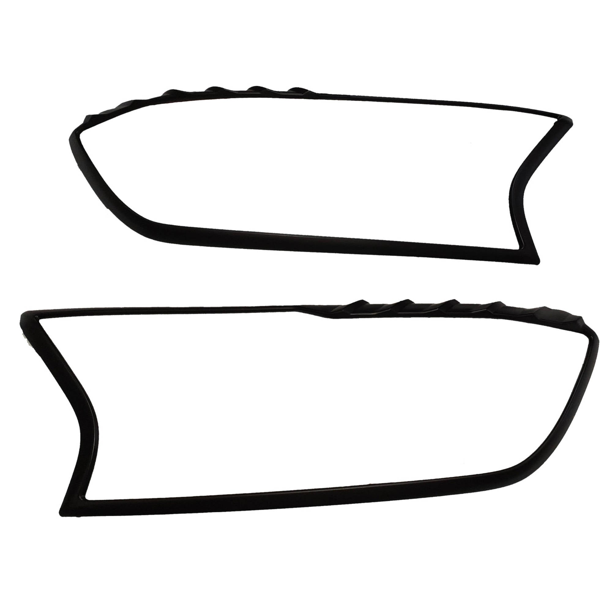 Front Black Headlight Head Light Trim Covers Suitable For Ford Ranger PX MK2 2015-2018