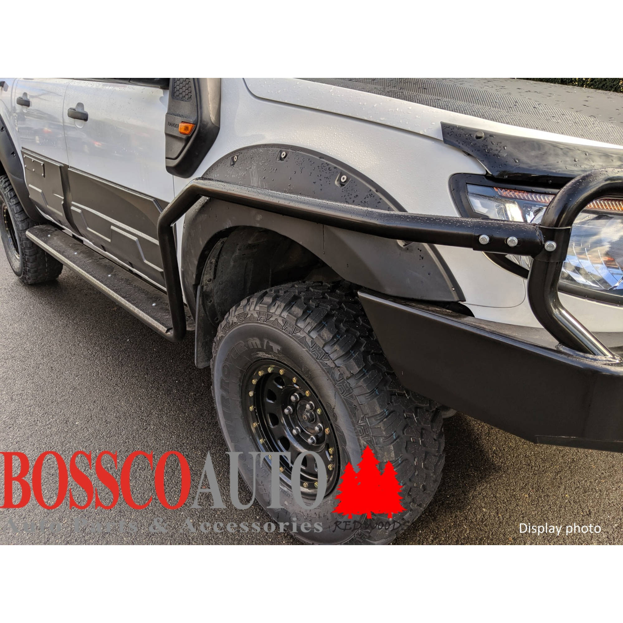 Heavy Duty Black Side Steps With Brush Bars Suitable For Mitsubishi Triton ML MN 2005-2014