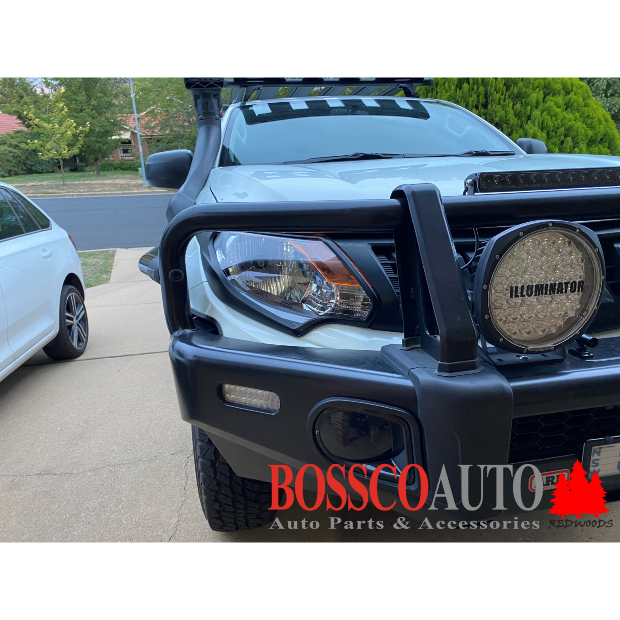 Front Black Headlight Head Light Trim Covers Suitable For Mitsubishi Triton MQ 2015-2019