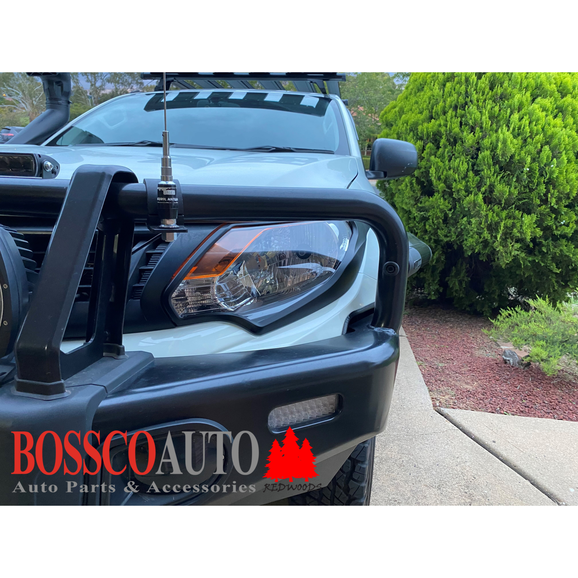 Front Black Headlight Head Light Trim Covers Suitable For Mitsubishi Triton MQ 2015-2019