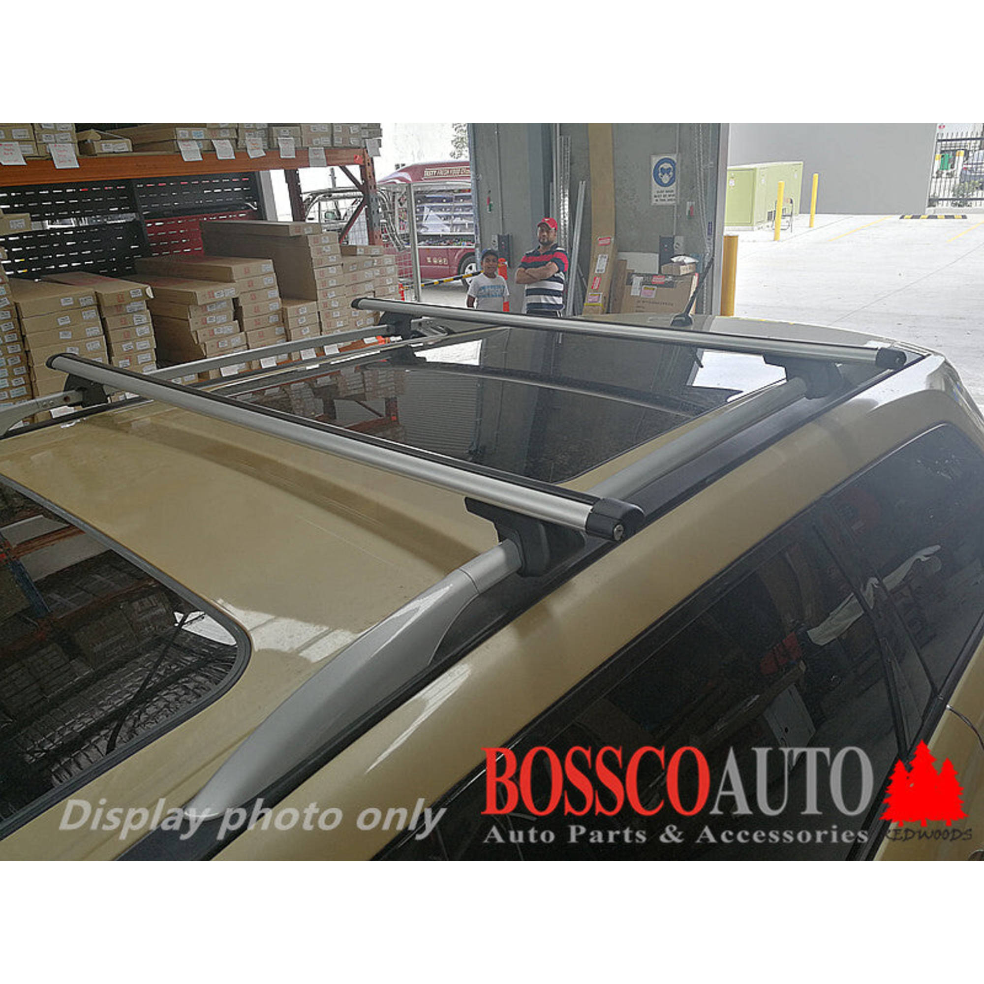 Silver Universal 53" Claw-Style Roof Racks Suitable with Roof Rails