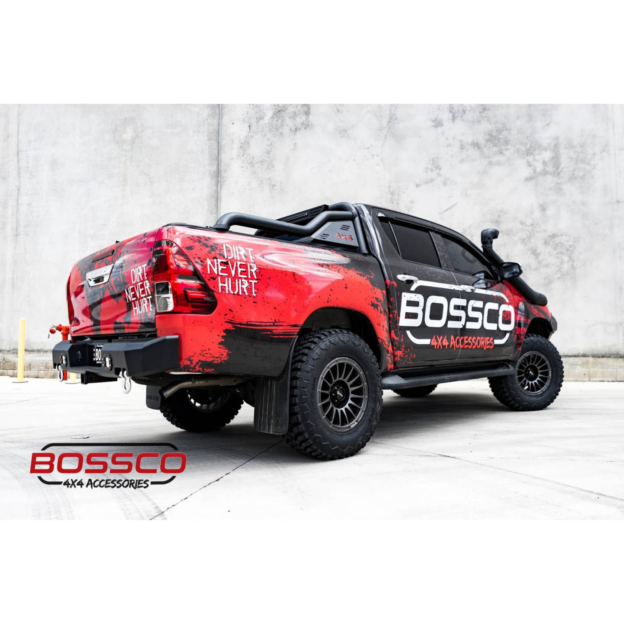 Black Steel Extended Sports Bar Suitable With BA Roller Shutters